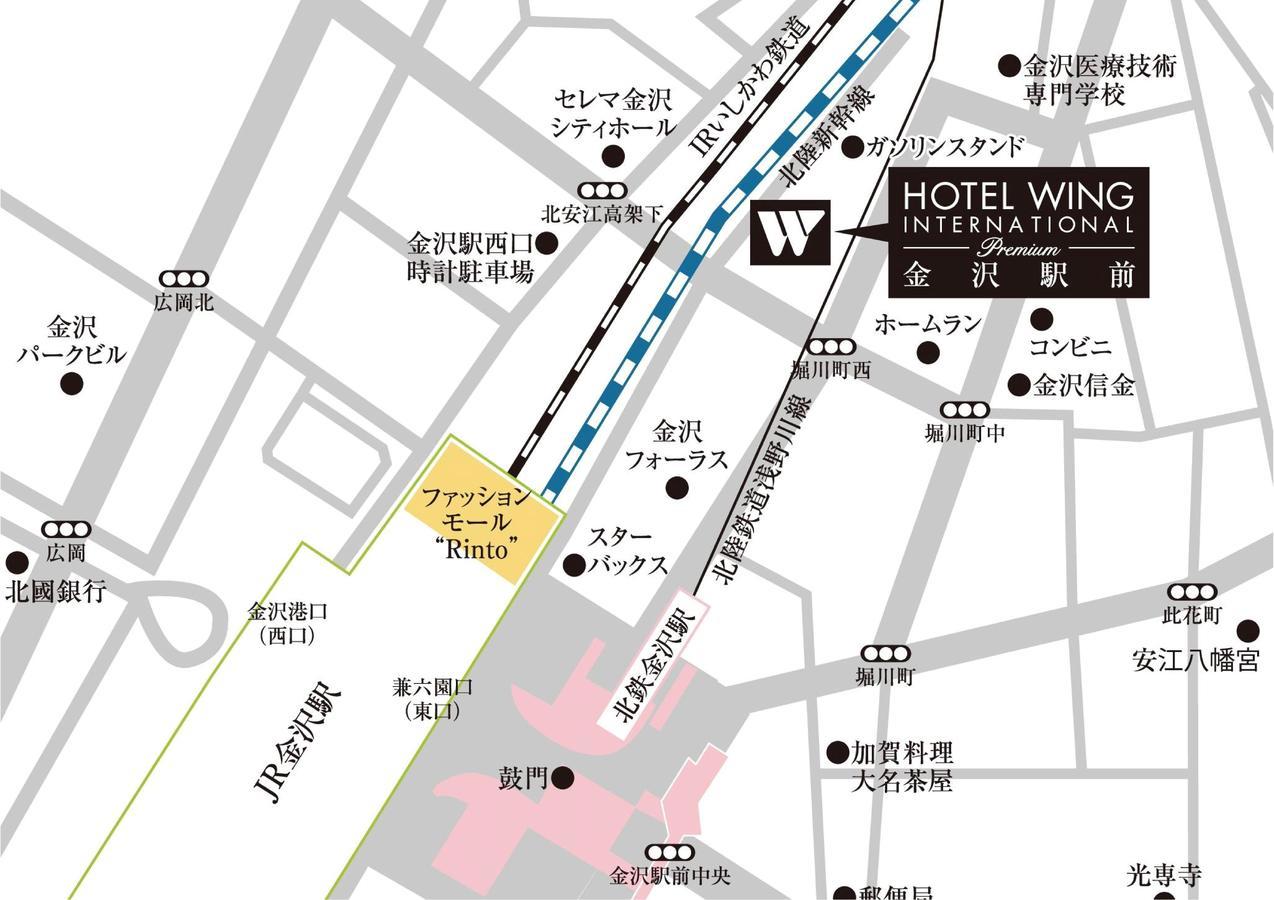 Hotel Wing International Premium Kanazawa Ekimae Luaran gambar